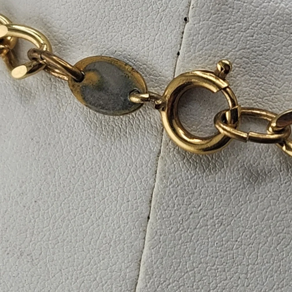 Vintage Joans Collectables Coin And‎ Acrylic Bead Necklace